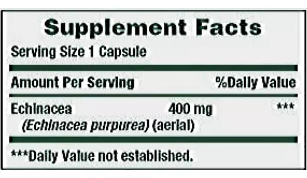 Salud y Equipamiento Médico - 100 Capsulas De Equinacea 2