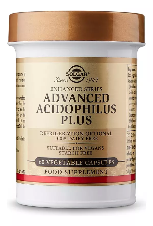 Salud y Equipamiento Médico - Solgar Advanced Acidophilus Plus 120 Capsulas Flora 2