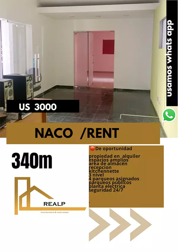 oficinas y locales comerciales - Local en naco amplio  1