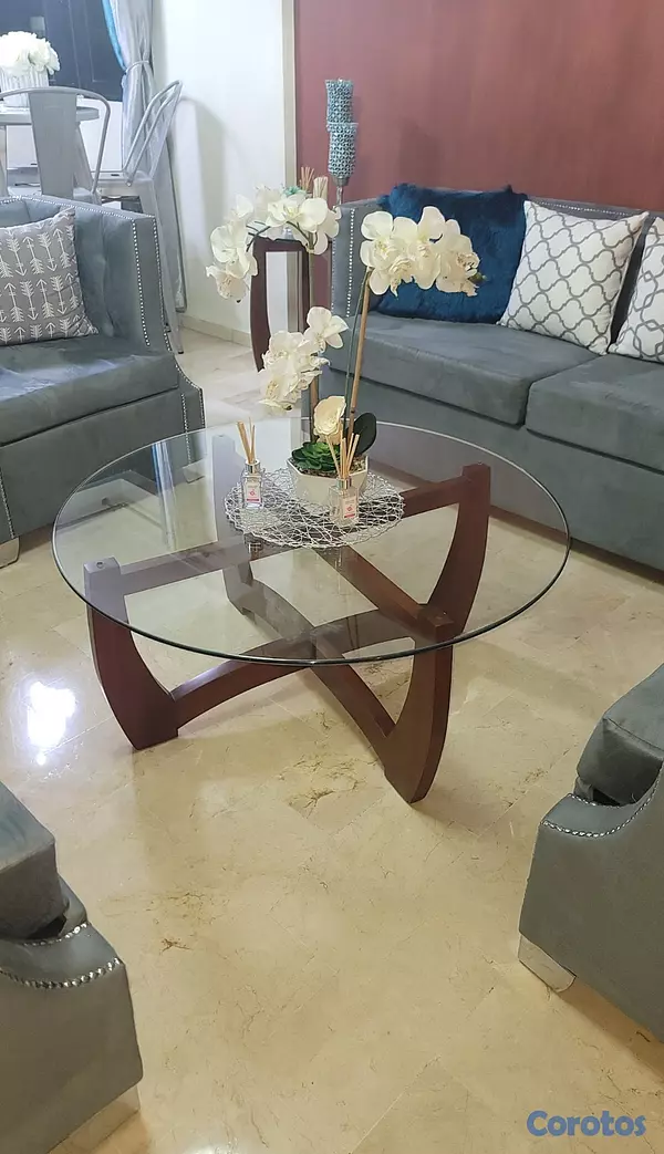 muebles y colchones - Juego de muebles y mesas 7 piesas 5