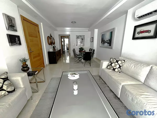 apartamentos - Apartamento Alquiler Piantini Amueblado DOS Habita 6