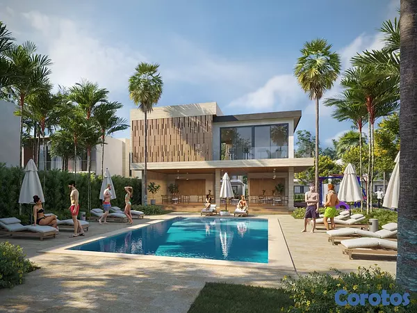 casas vacacionales y villas - venta de villas en bocha chica con opción a piscina Santo Domingo Rep dom  11