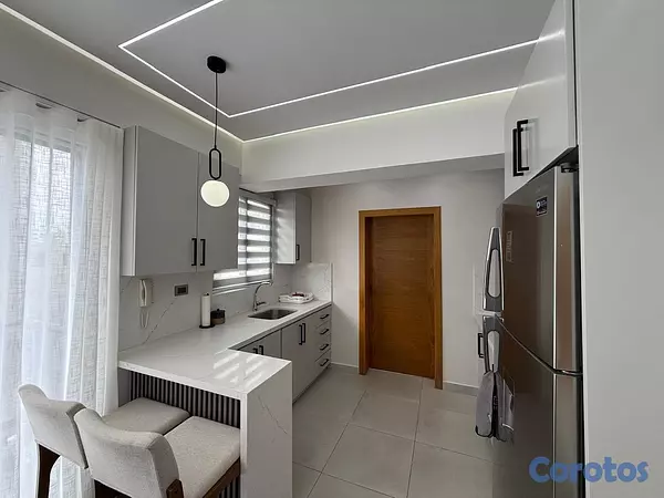 apartamentos - Apartamento Amueblado Alquiler en Piantini – Piso  7
