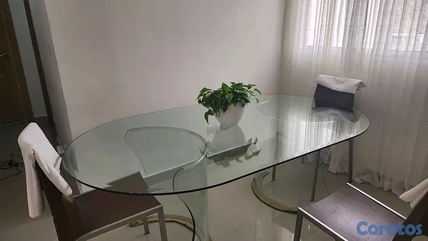 muebles y colchones - Mesa para comedor en cristal 3