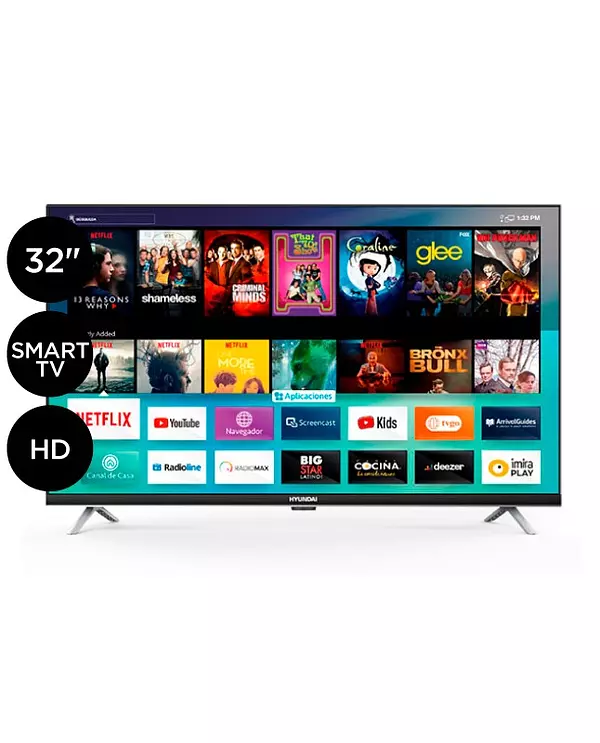 tv - TV SMART HD LED HYUNDAY 32" PULGADAS 3