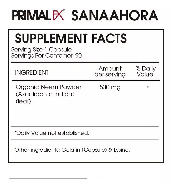 Salud y Equipamiento Médico - Azadirachta  90 Caps Primalfx 2