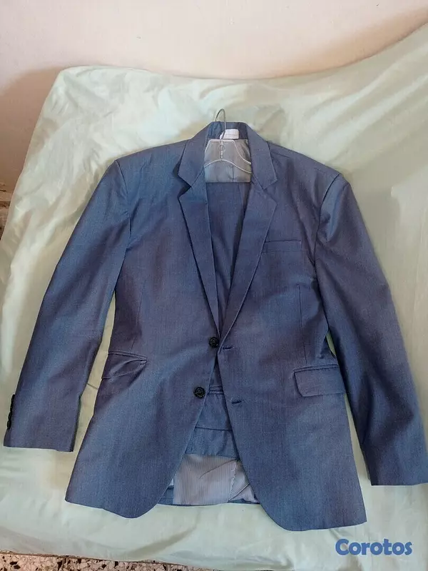 ropa para hombre - Traje Gris Azulado 2