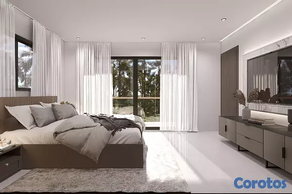 casas vacacionales y villas - Villa moderna en venta en bávaro punta cana en construcción  9