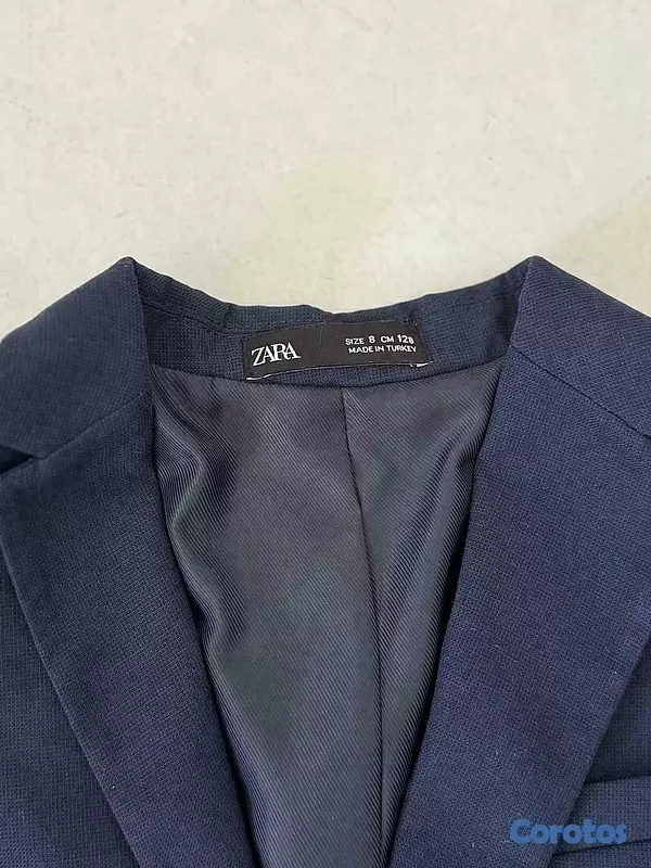ropa y zapatos - traje,blazer con pantalon size 8 colo azul oscuro maraca zara 2