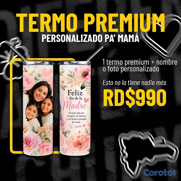 decoración y accesorios - Termo premium personalizado Día de las Madres  1