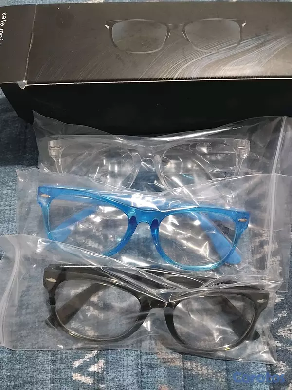accesorios - Lentes para niños set de 3 azul negro y transparente nuevos para niños 2