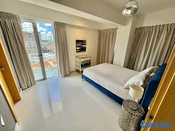 apartamentos - Alquilo Apartamento Amueblado en Piantini wi 6