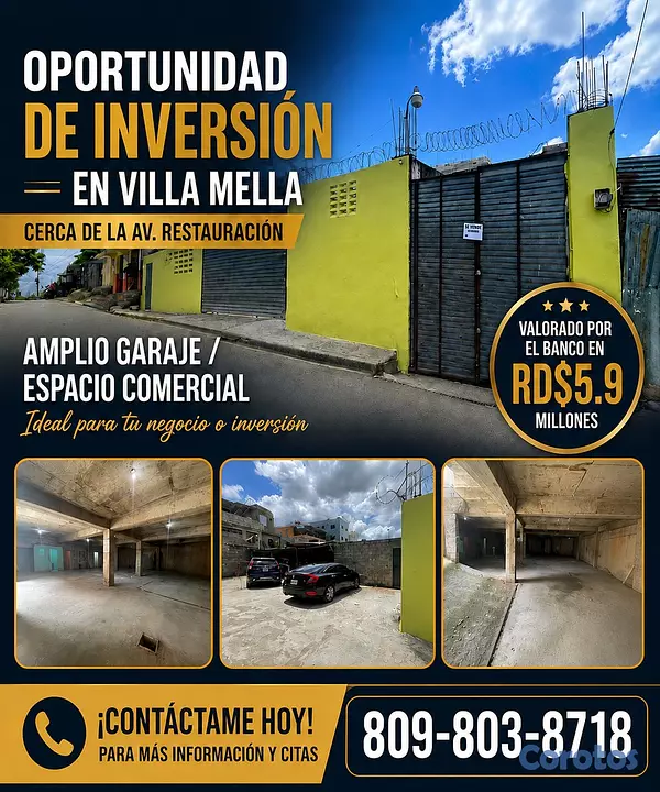 solares y terrenos - !OPORTUNIDAD COMERCIAL EN VILLA MELLA!🚨 8