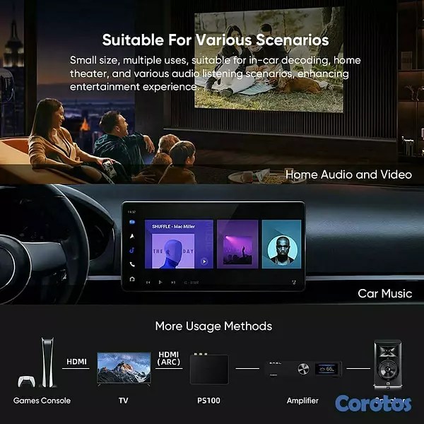 camaras y audio - SMSL PS100 Convertidor d audio digital a analógico 5