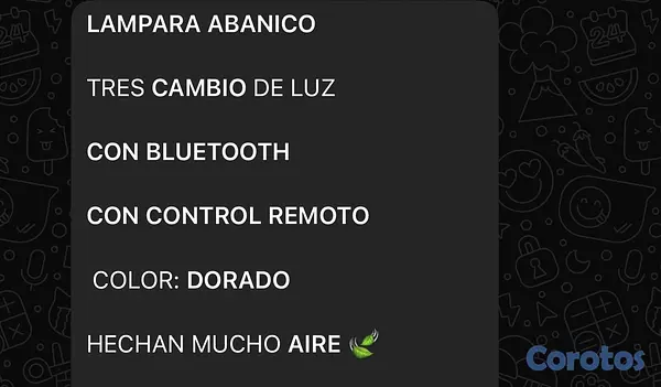 aires acondicionados y abanicos - LÁMPARA ABANICO  2