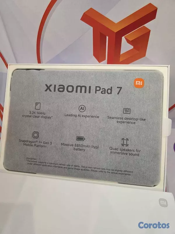 celulares y tabletas - XIAOMI PAD 7, 8GB RAM 256GB ROM  9