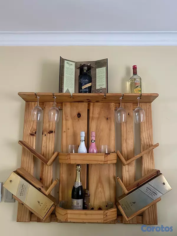 decoración y accesorios - Mueble Bar de Pared en Madera – Decorativo y funcional  2