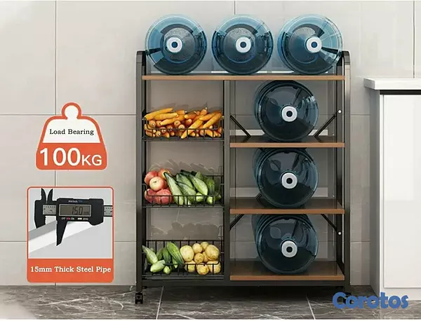 cocina - estantes para cocina multiusos de 5 niveles nuevos con parrillas para frutas🍏🧅 2