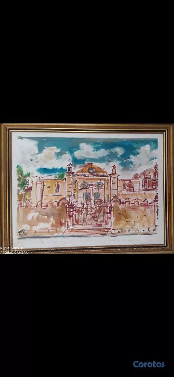 arte y antigüedades - Subasto dos pinturas del fallecido maestro Jose Ce 2