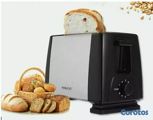 cocina - Tostadora eléctrica de 2 rebanadas de calefacción rápida automática 2