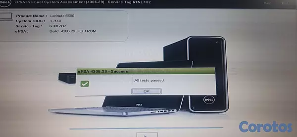 computadoras y laptops - Laptop Dell 16GB 512GB SSD i5 2.8Ghz E5580 5