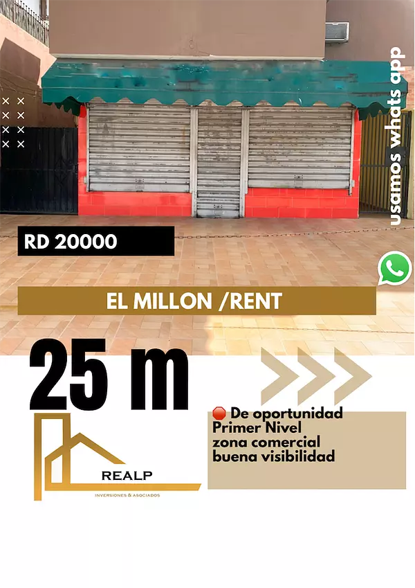 oficinas y locales comerciales - Local primer nivel millon 1