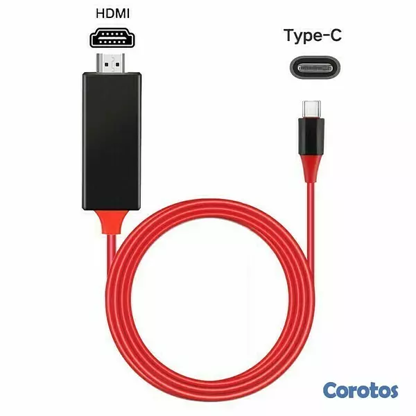 accesorios para electronica - Cable HDMI con conector tipo C - proyecta el contenido a la TV. 2