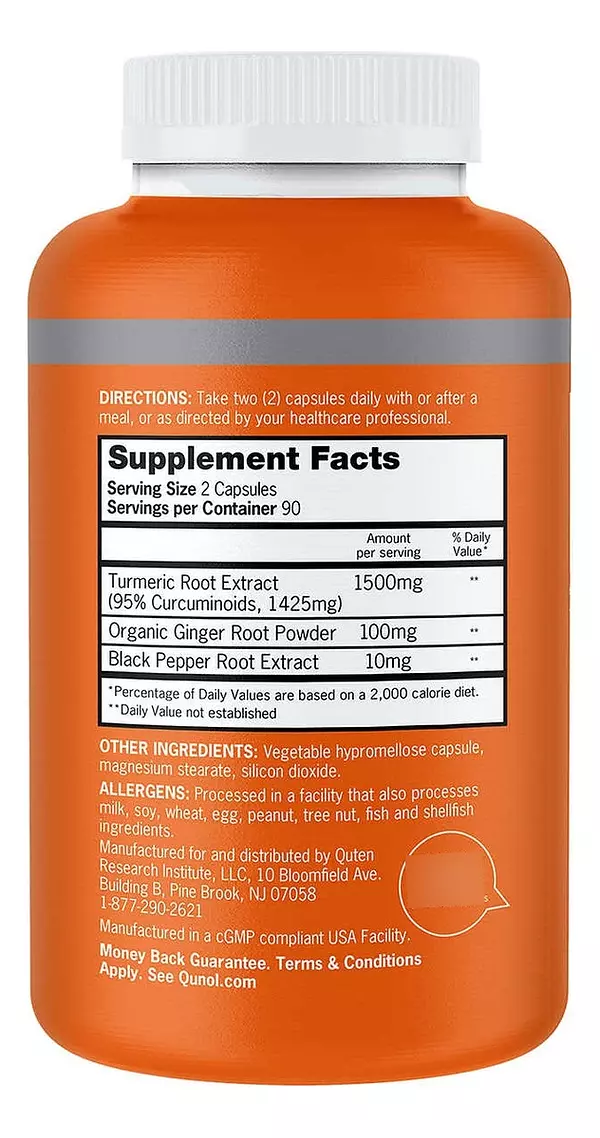 Salud y Equipamiento Médico - Cúrcuma Turmeric Qunol 1500 Mg 2