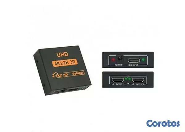 accesorios para electronica - Adaptador 1x2 HDMI HD 1080P Soporta Ultra 4K * 2K 3D 2