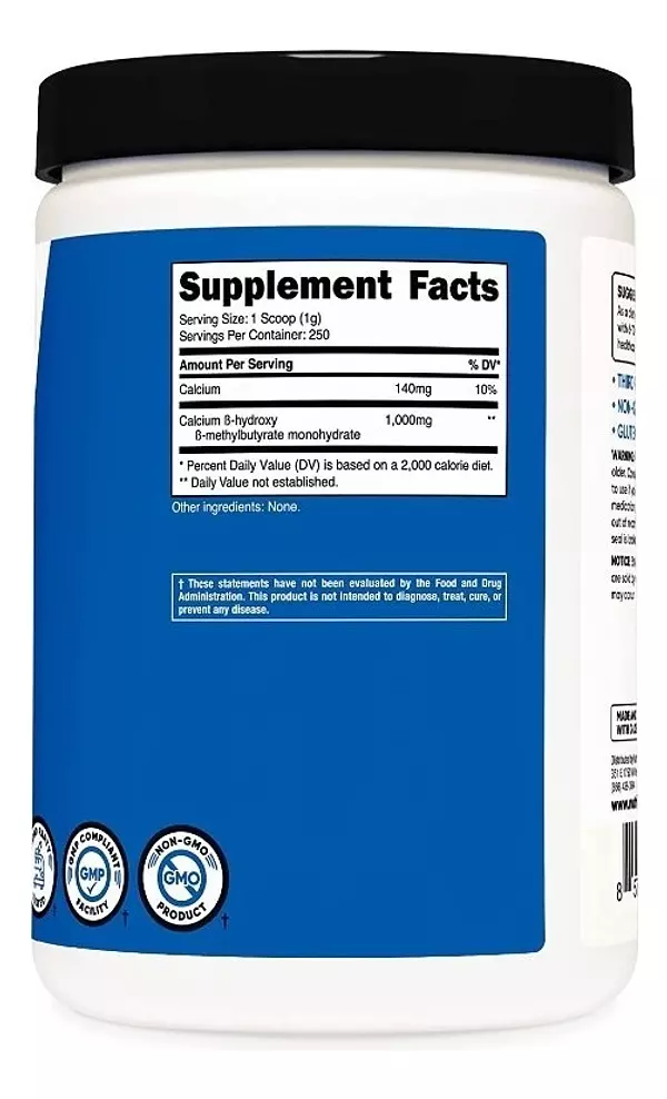 Salud y Equipamiento Médico - Nutricost Hmb Polvo - 1000 Mg 3