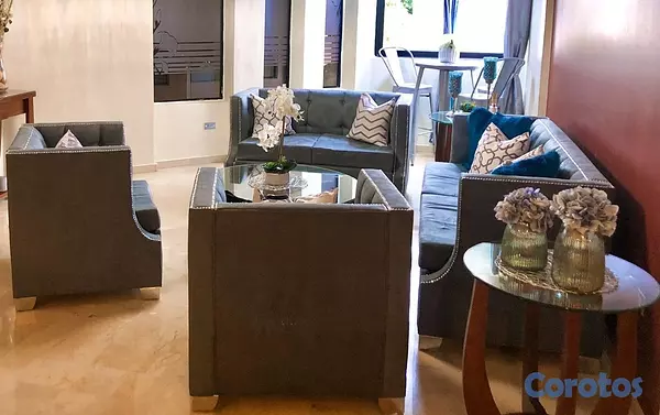 muebles y colchones - Juego de muebles y mesas 7 piesas 8