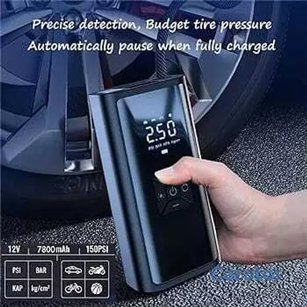 accesorios para vehiculos - 🚗💨 Bomba de Aire Inalámbrica para Carro con Pantal