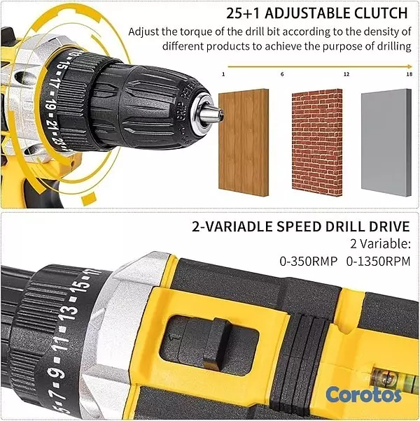 herramientas, jardines y exterior - TALADRO DE 36V + HERRAMIENTAS  4
