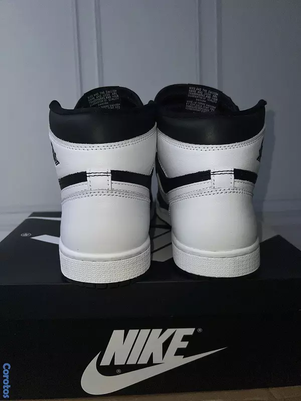 zapatos para hombre - AIR JORDAN 1 HIGH BLACK AND WHITE Size 8  3