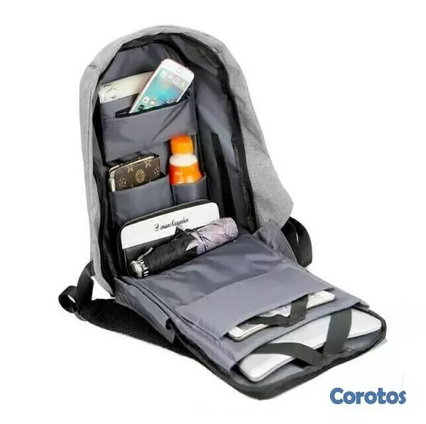 carteras y maletas - Mochila antirrobo impermeable con puerto de carga USB 5