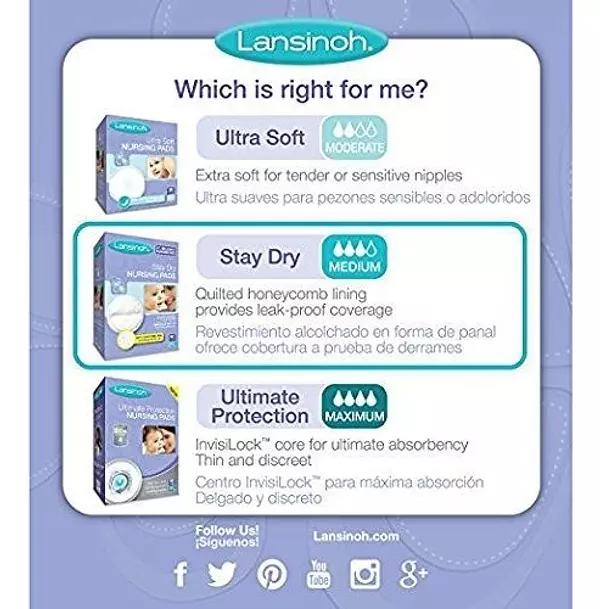 Salud y Equipamiento Médico - Almohadillas Desechables Para Lactancia - Lansinoh - 100 Und 3