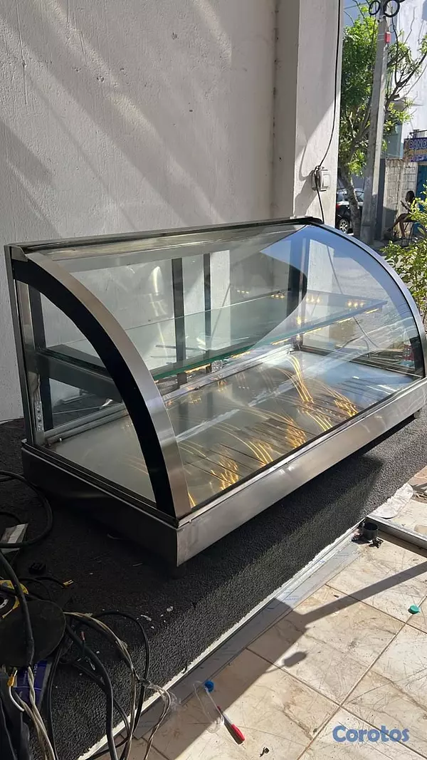 equipos profesionales - Vitrina Caliente Cristal Curvo de nuestra Fabrica  2