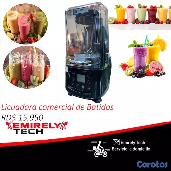 equipos profesionales - Licuadora comercial de batida smoothie jugo frozen 1