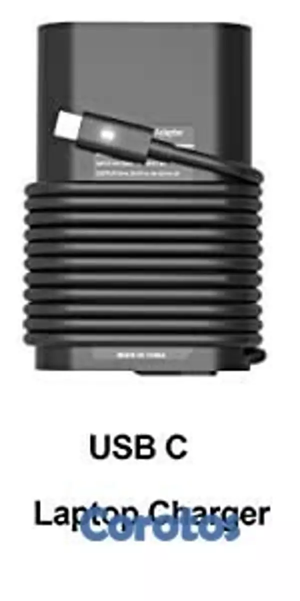 computadoras y laptops - CARGADOR FUENTE PARA LAPTOP DELL 65 WATT TYPE-C, 1 METER POWER CORD,  1