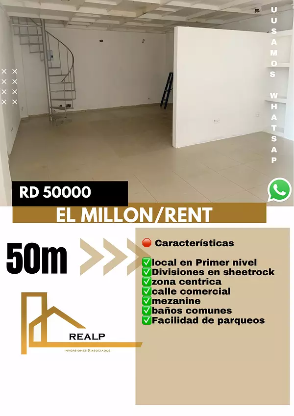 oficinas y locales comerciales - Alquiler local en el Millon 1