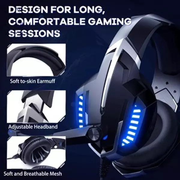 otros electronicos - Auriculares Onikuma K18 con cancelación de ruido, audifono con micrófono Gamer  3