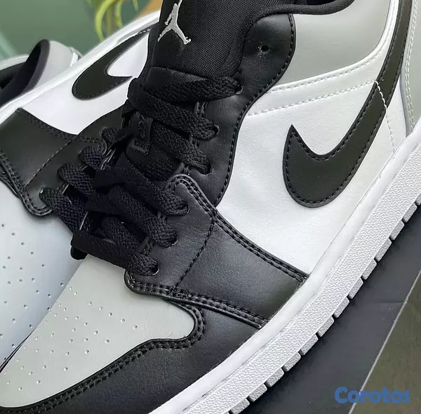 zapatos unisex - Tenis Teni Nike Air Jordan 1 Low Shadow Toe GREY BLACK Original Originales 🤖 2