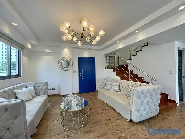 apartamentos - Apartamento amueblado de 2 niveles ubicado en Ensanche Paraíso 3