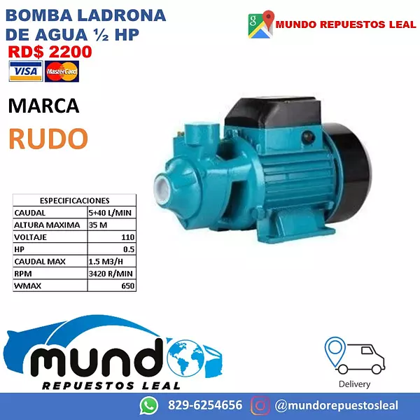 herramientas, jardines y exterior - Bombita de agua para casa medio hp 2