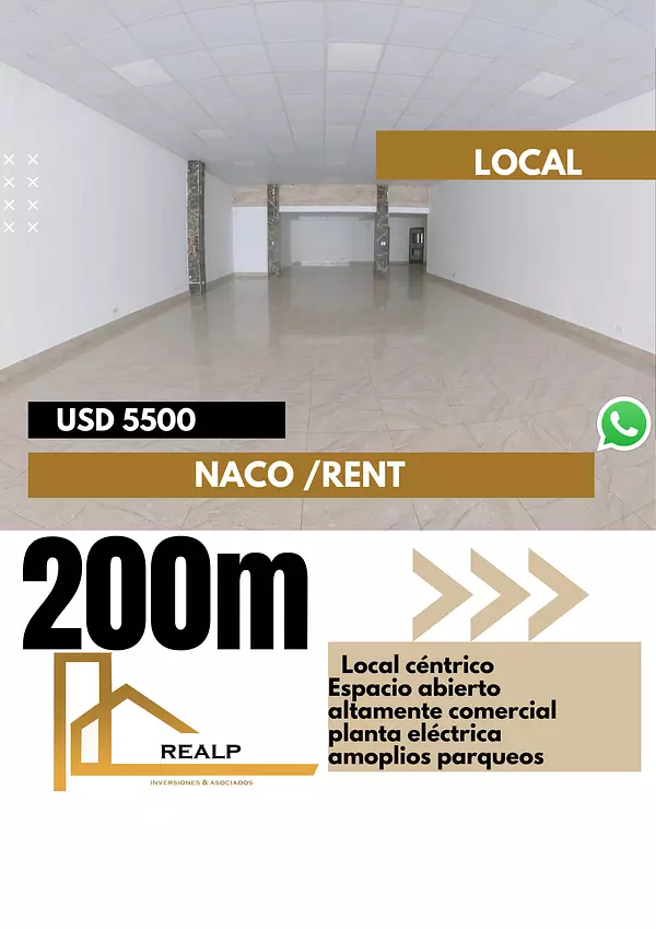 oficinas y locales comerciales - Local espacio abierto en Naco 1