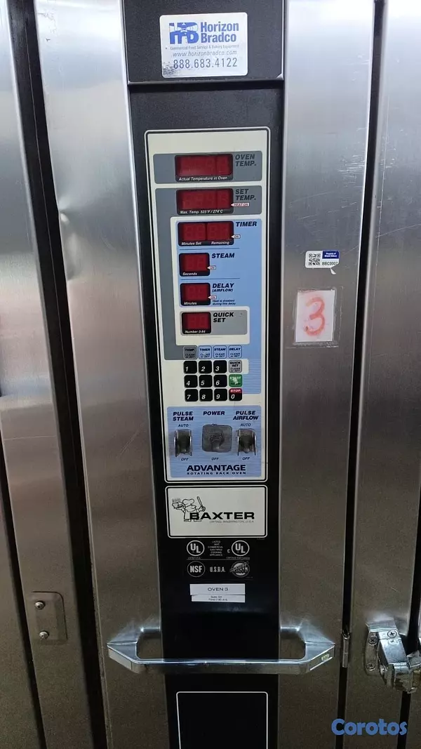 equipos profesionales - 🔥Horno Vertical Hobart Baxter y Revent para Panadería – Industrial 🔥 8