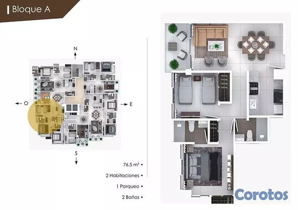 apartamentos - Apartamento en venta en el Mirador Norte 9