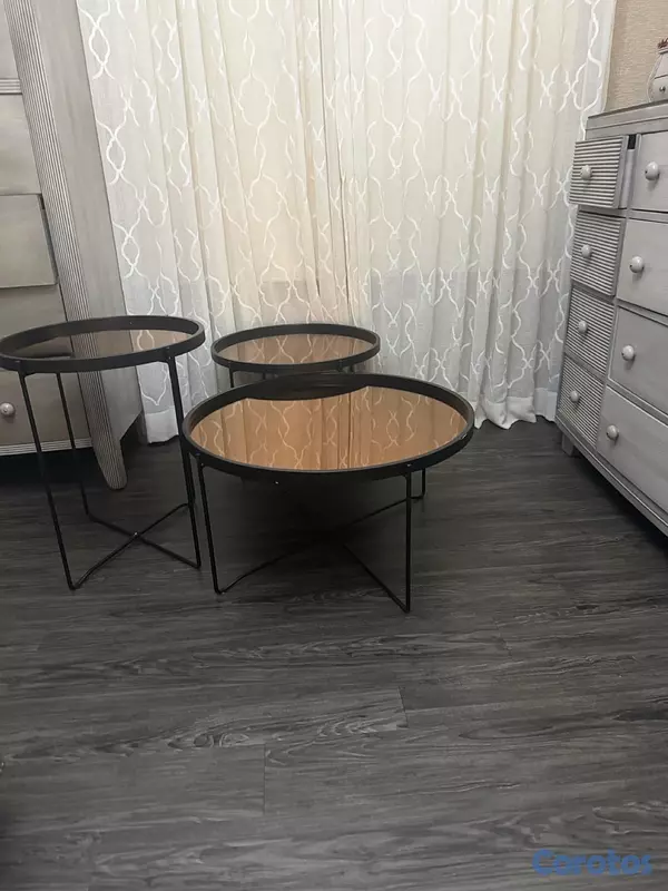 decoración y accesorios - Composición 3 mesas de sala o estudio 4