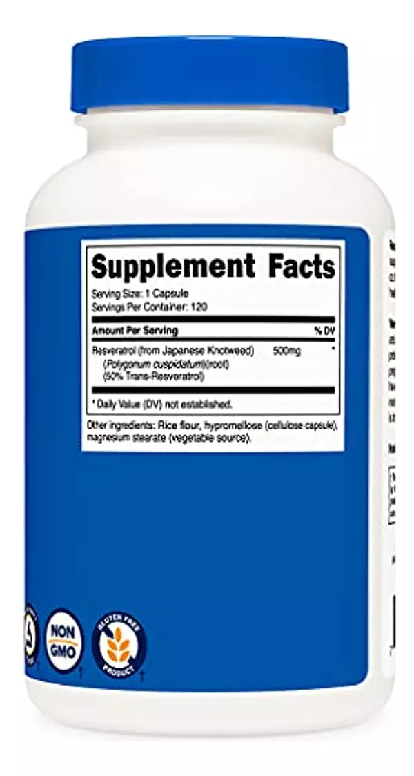 Salud y Equipamiento Médico - Resveratrol 0.017 Onzas; 120 Capsulas 6