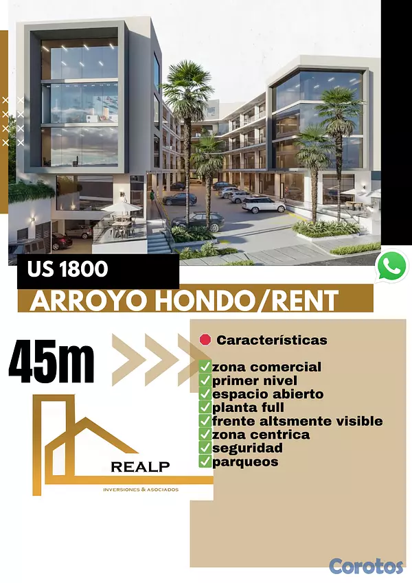 oficinas y locales comerciales - Local en alquiler en Arroyo Hondo  1